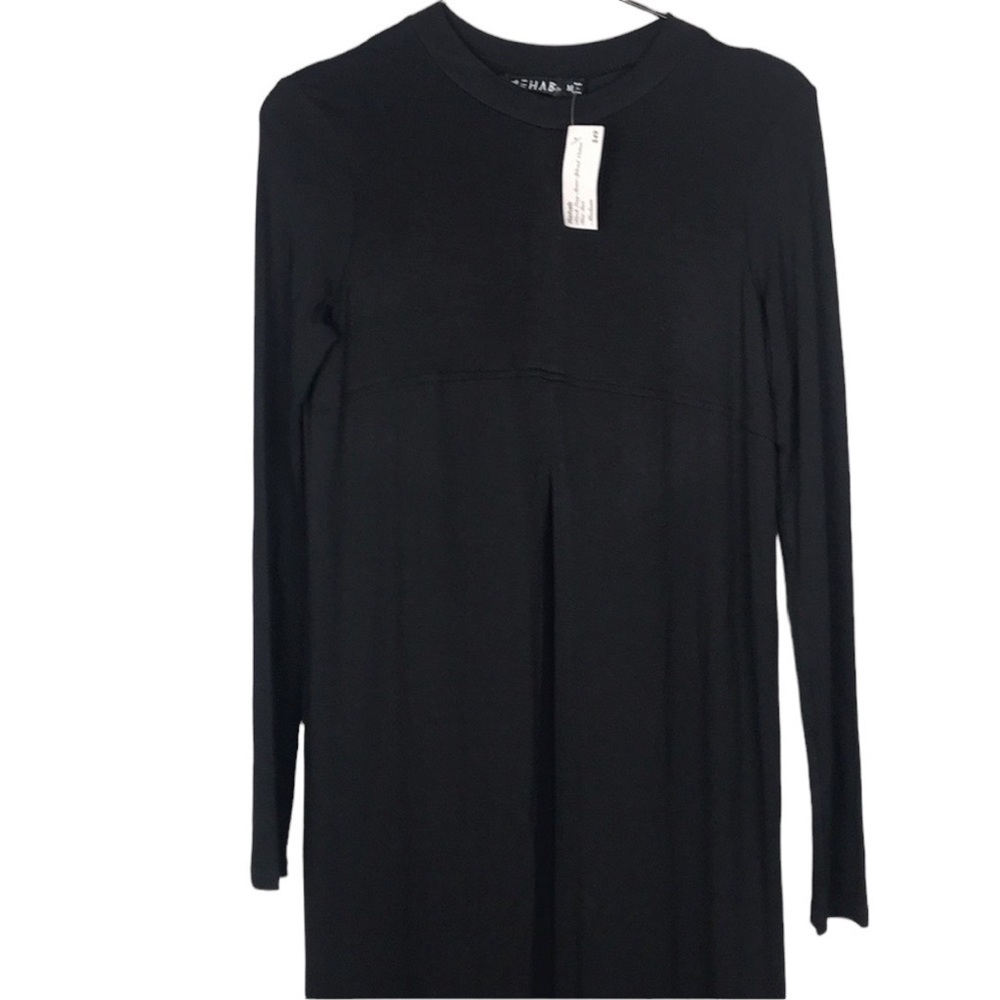 Rehab black split hem maxi top
